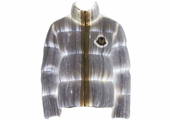 Veste Moncler Maya 70 by Palm Angels Blanc brillant