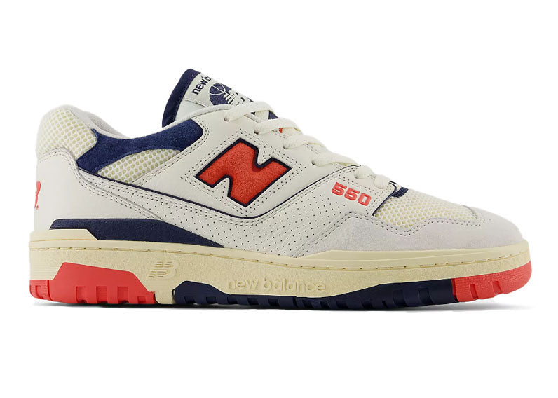 Pack New Balance 550 Sea Salt Rouge Explosif 