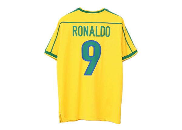 Nike Brazil 1998 Reissue Ronaldo Soccer Replica Jersey Varsity Maize