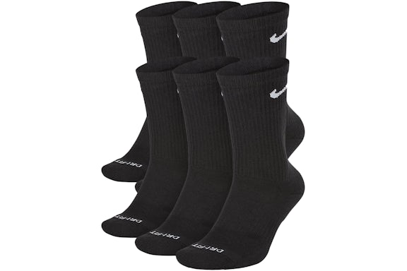 Chaussettes Nike Everyday Plus Cushioned Crew (6 paires) Noir