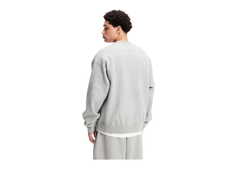 Sweat-shirt Nike x Stussy Crew en polaire gris (SS23)