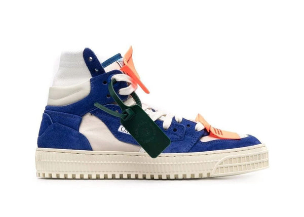 Baskets montantes OFF-WHITE 3.0 Off Court en daim blanc et bleu