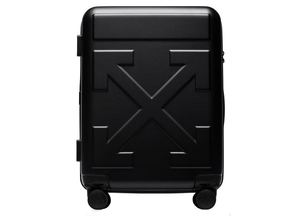 Valise à roulettes OFF-WHITE Arrow-Detail noir mat 