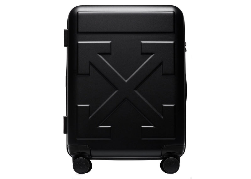 Valise à roulettes OFF-WHITE Arrow-Detail noir mat 