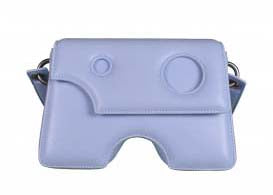 Sac bandoulière OFF-WHITE Burrow 22 bleu clair