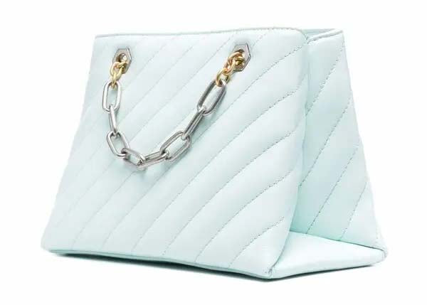 Sac fourre-tout OFF-WHITE Jackhammer 25 avec plaque logo bleu clair 