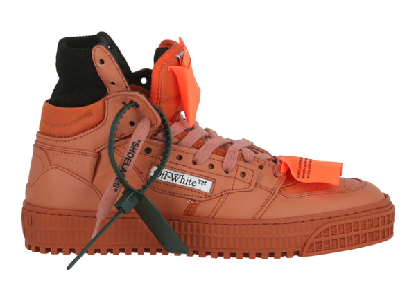 Baskets montantes en cuir Off-Court 3.0 OFF-WHITE Terracotta