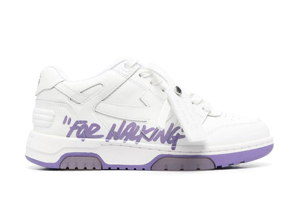 OFF-WHITE Out Of Office OOO « For Walking » Baskets basses Blanc Lilas 
