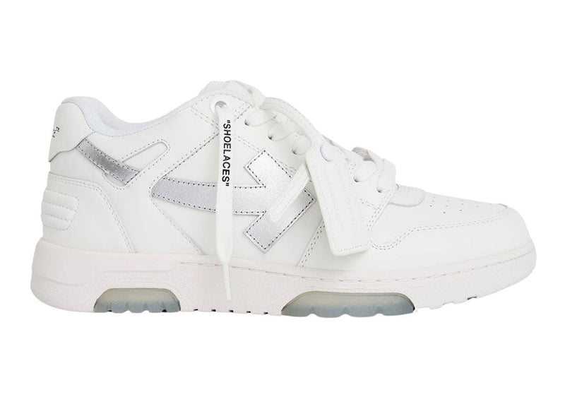 OFF-WHITE Out Of Office OOO Baskets basses Blanc Argent 
