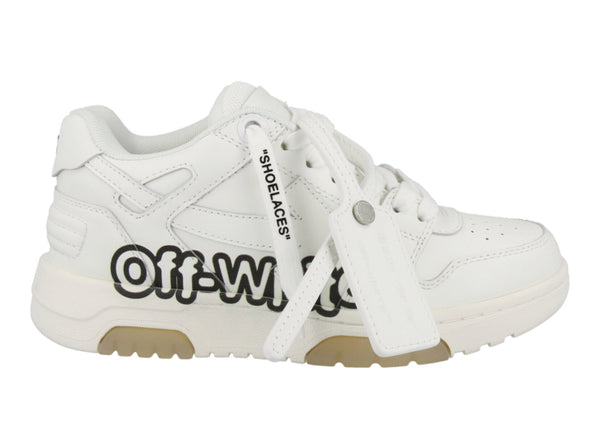OFF-WHITE Out Of Office OOO "Off-White" Baskets basses Blanc Noir 