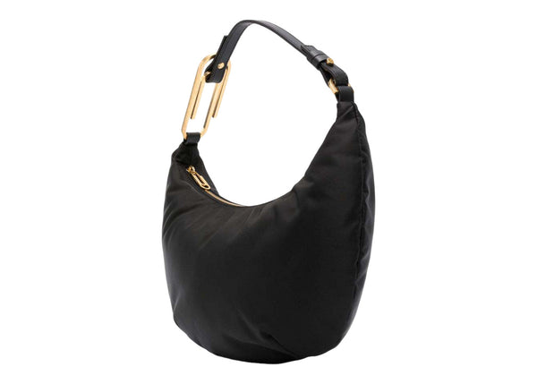 Sac hobo Paperclip OFF-WHITE en nylon 28 pouces noir 