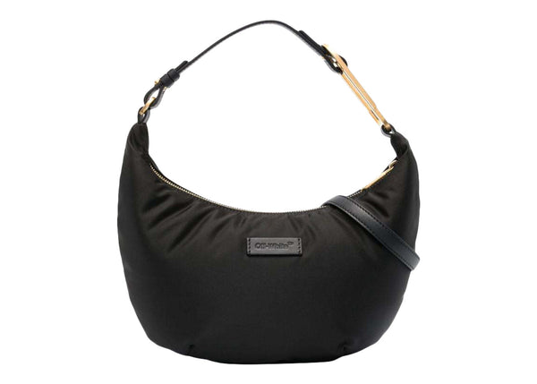 Sac hobo Paperclip OFF-WHITE en nylon 28 pouces noir 
