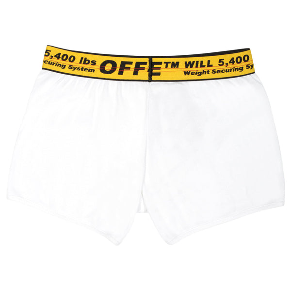 OFF-WHITE Lot de trois boxers en coton extensible (SS19) Blanc/Jaune/Noir 
