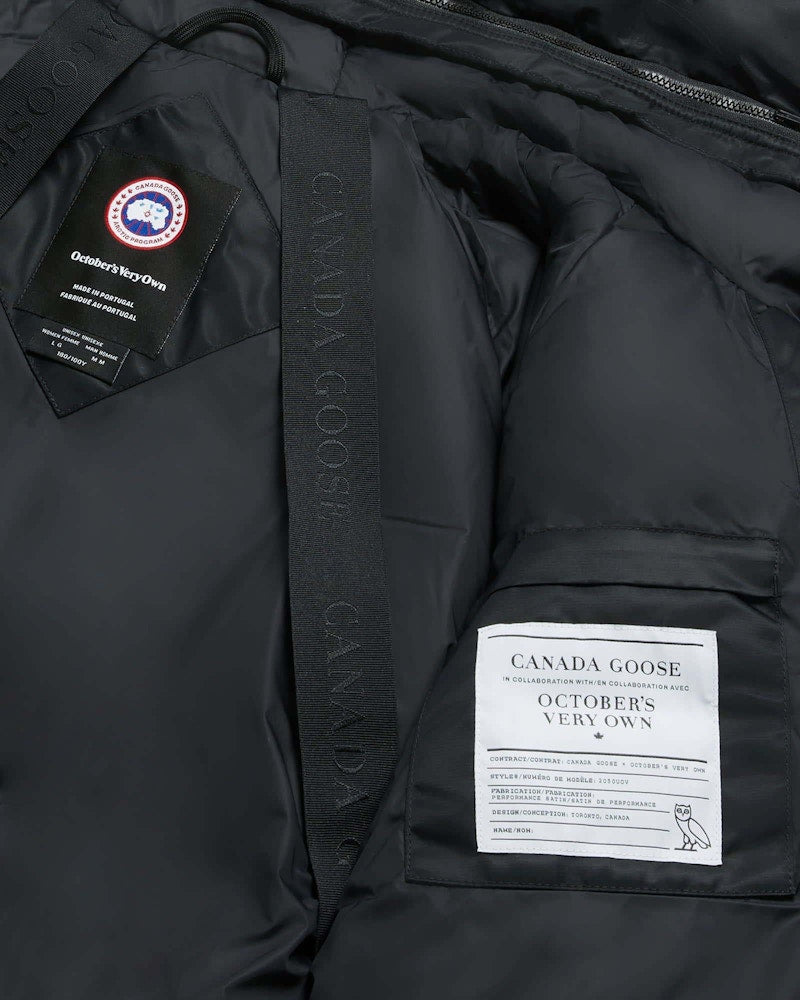Blouson aviateur Chilliwack OVO x Canada Goose noir 