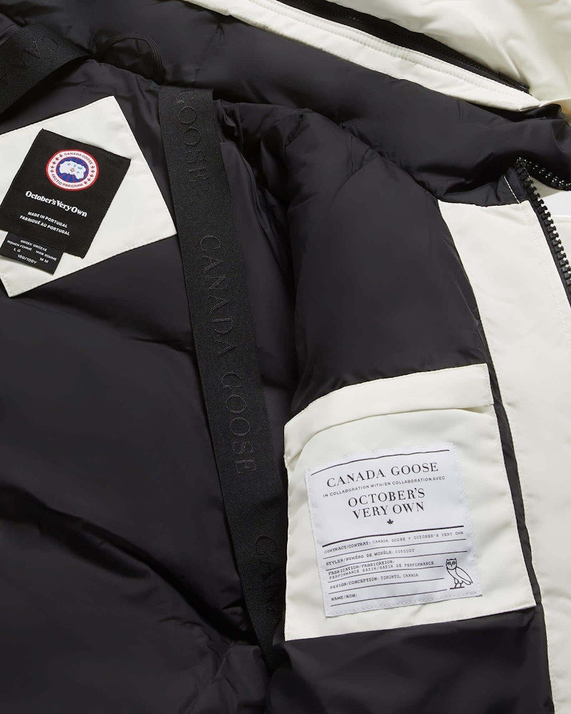 Blouson aviateur Chilliwack OVO x Canada Goose Blanc 