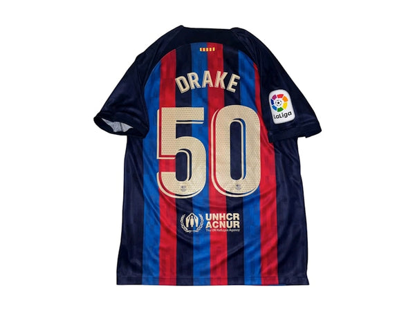 Maillot Drake bleu exclusif OVO x FC Barcelone Friends &amp; Family
