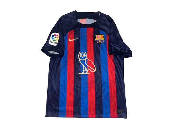 Maillot Drake bleu exclusif OVO x FC Barcelone Friends &amp; Family
