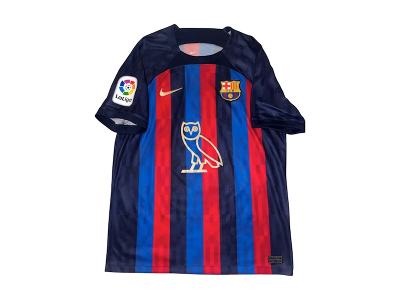 Maillot Drake bleu exclusif OVO x FC Barcelone Friends &amp; Family