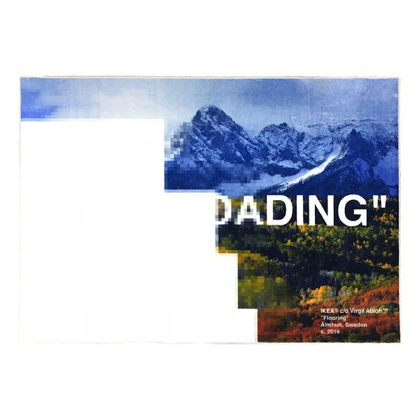 Tapis Virgil Abloh x IKEA « STILL LOADING » 140 x 200 cm Multicolore