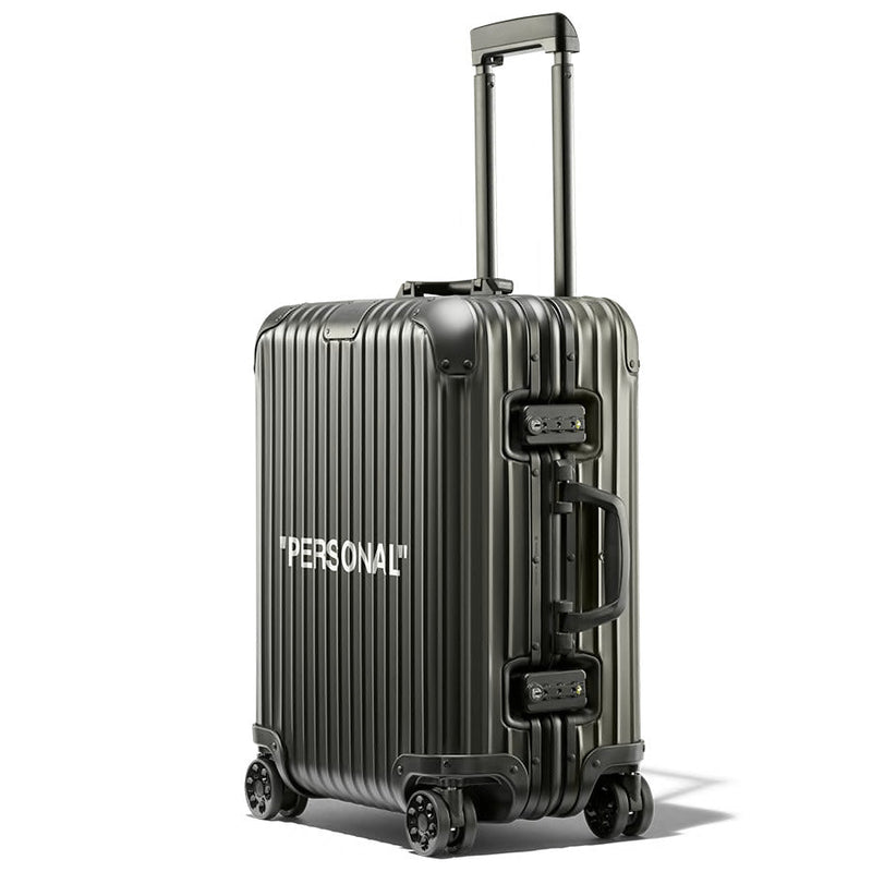 OFF-WHITE Rimowa Personal Belonging Koffer, 49 l, Schwarz 