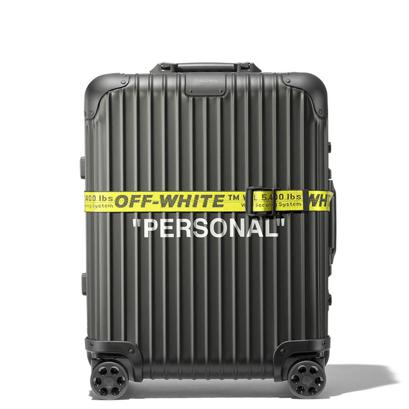 OFF-WHITE Rimowa Personal Belonging Koffer, 49 l, Schwarz 