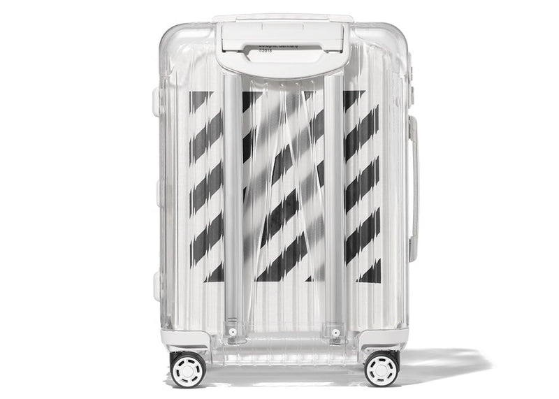 OFF-WHITE Rimowa See Through 47L Koffer Weiß