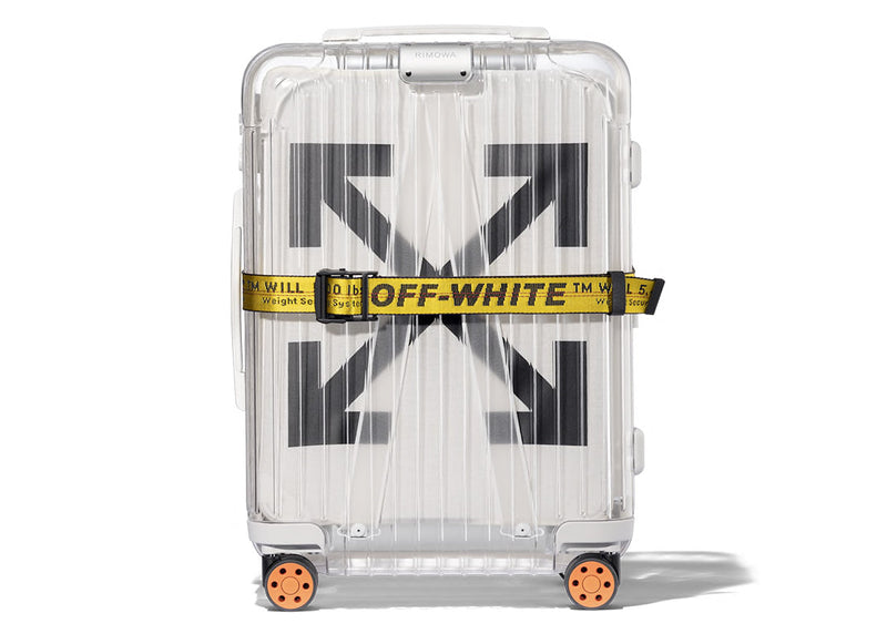 OFF-WHITE Rimowa See Through 47L Koffer Weiß