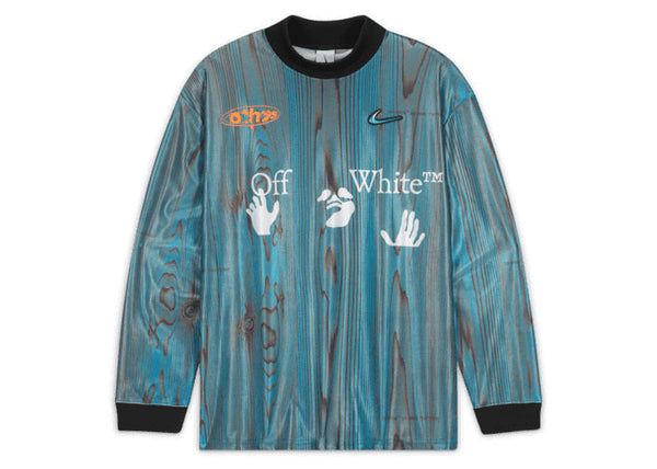 Maillot de football OFF-WHITE x Nike 001 Bleu