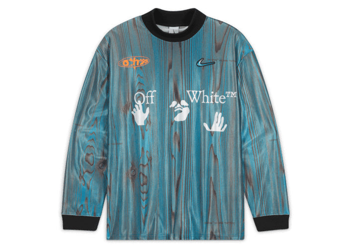 Maillot de football OFF-WHITE x Nike 001 Bleu