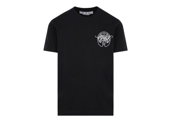 T-shirt slim OFF-WHITE Hand Arrow Noir/Blanc 
