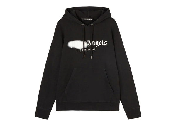 Sweat à capuche pulvérisé Palm Angels Las Vegas noir/blanc 