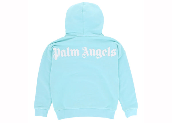 Sweat à capuche bleu avec logo Palm Angels 