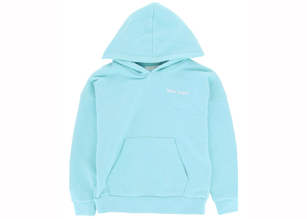 Sweat à capuche bleu avec logo Palm Angels 