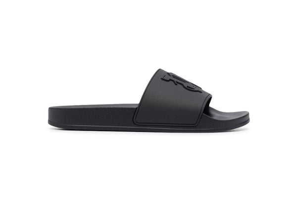 Claquettes noires avec logo Palm Angels PA
