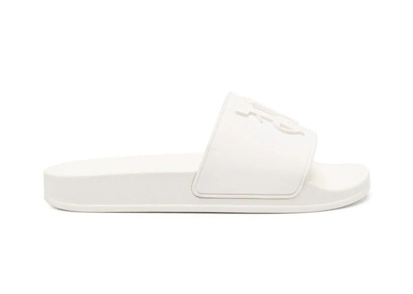 Claquettes de piscine Palm Angels PA Monogram blanches