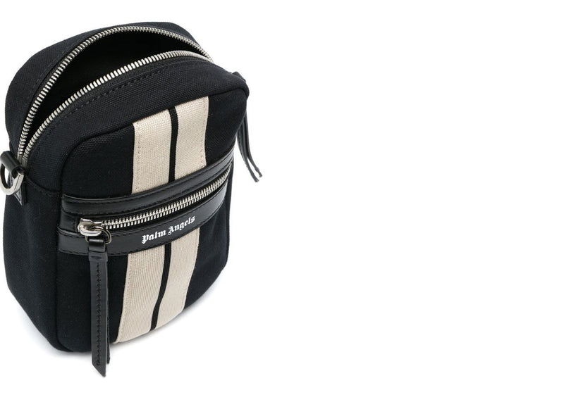 Sac bandoulière Palm Angels Venice Track noir/blanc cassé