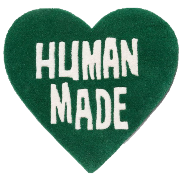 HUMAN MADE HEART RUG GREEN