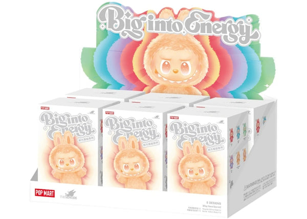 Pop Mart Labubu The Monsters Big into Energy Series Vinyl-Plüschanhänger, versiegelte Schachtel (6 Blindboxen)