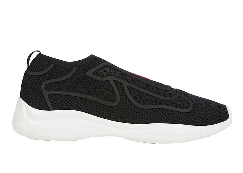 Prada America's Cup Slip On Black White