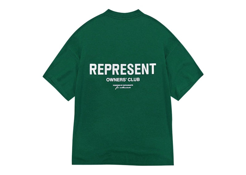 Represent Owner's Club T-Shirt Racing Green/White