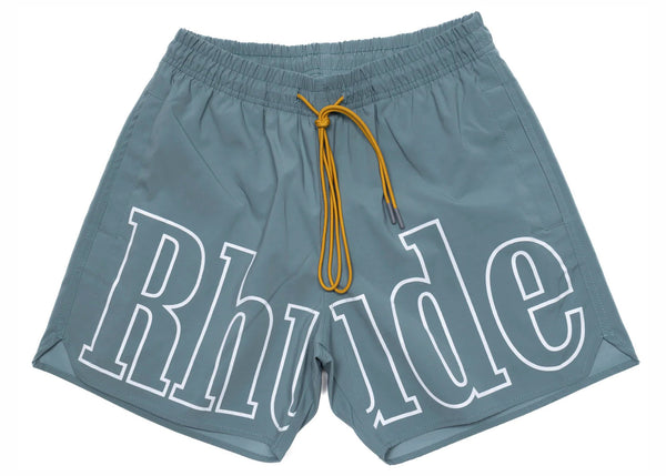 Maillot de bain avec logo Rhude Sauge 
