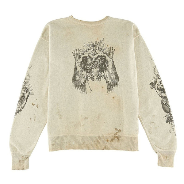 Saint Mxxxxxx Jésus Crewneck Gris