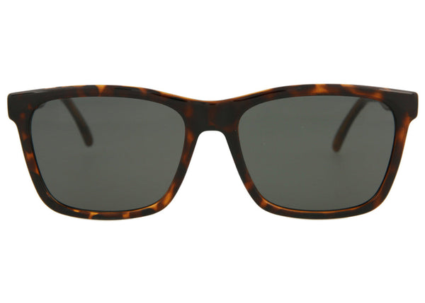 Lunettes de soleil à monture rectangulaire injectée Saint Laurent Havane/Gris 