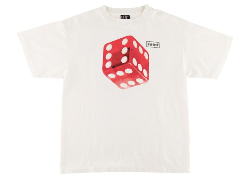 T-shirt Saint Mxxxxxx Dice blanc vintage
