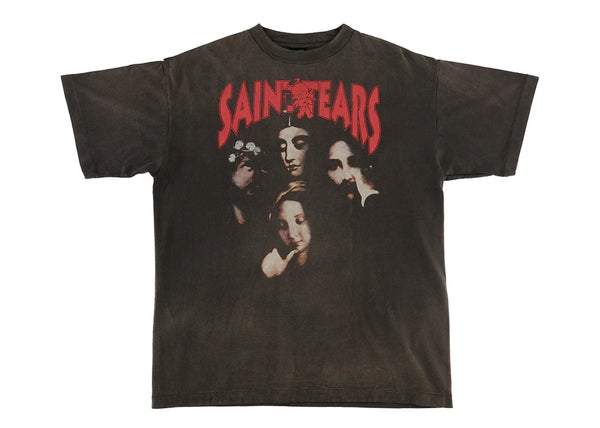 T-shirt Saint Mxxxxxx x Denim Tears Faces Vintage Noir