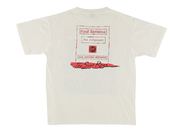 T-shirt Saint Mxxxxxx x Denim Tears Holy State blanc vintage