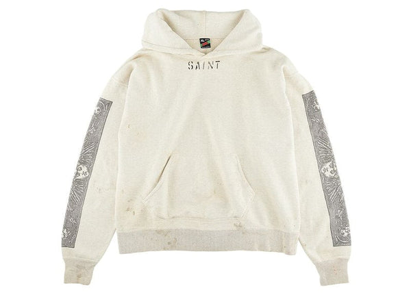 Sweat à capuche mural Saint Mxxxxxx x Denim Tears gris