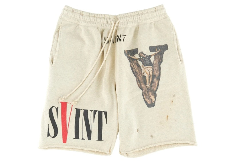 Short de survêtement Saint Mxxxxxx x VLONE Blanc