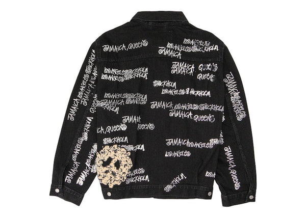 Veste en jean Stussy x Denim Tears x Our Legacy TTL noire