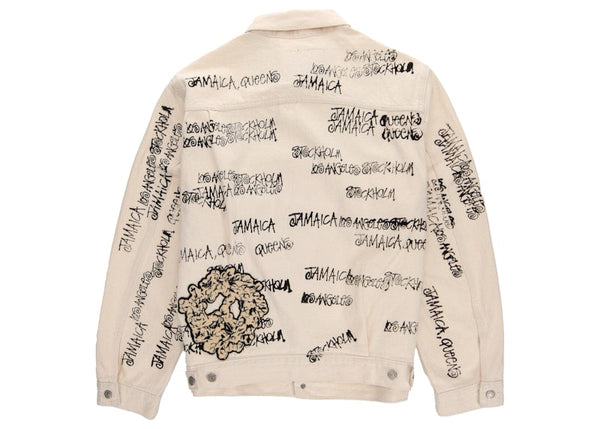 Veste en jean blanche Stussy x Denim Tears x Our Legacy TTL